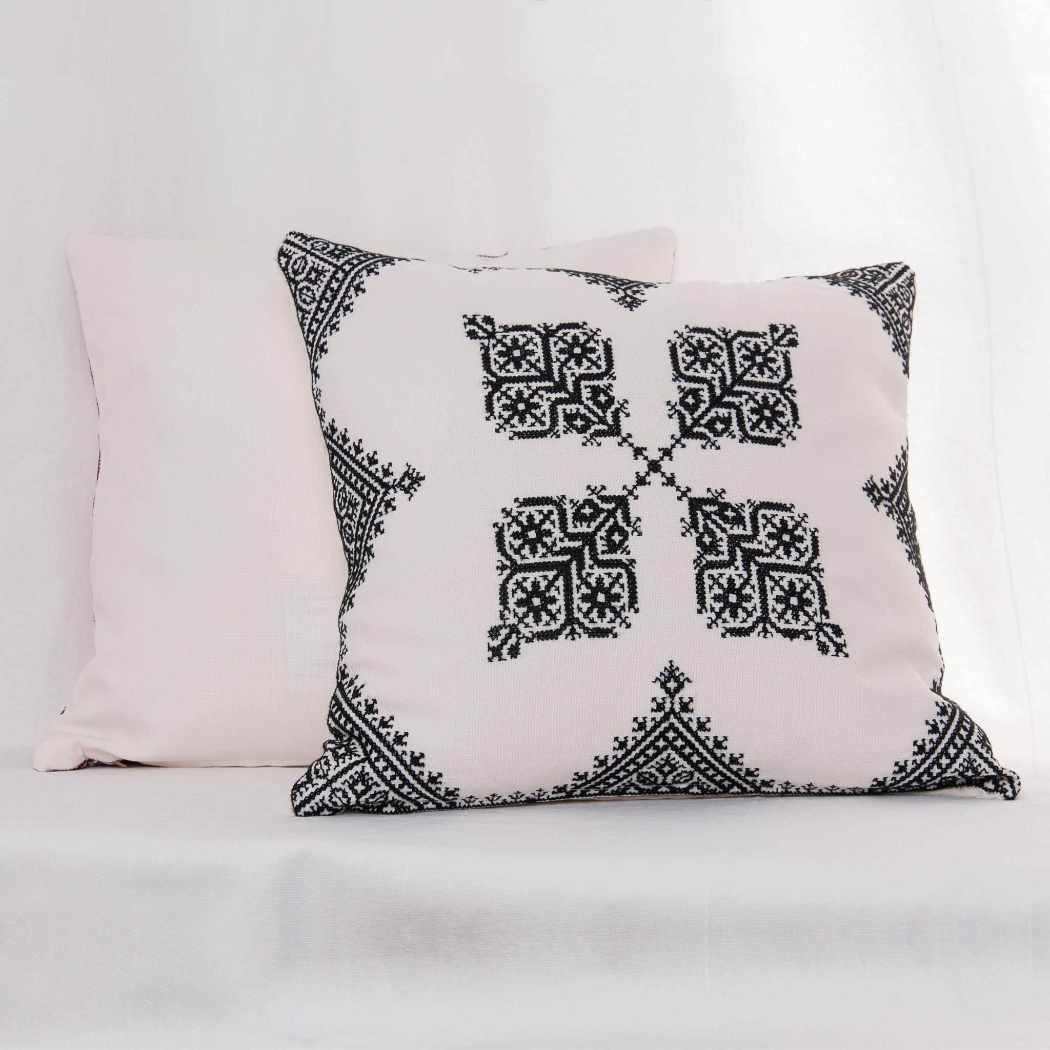 handmade moroccan embroidered cushion cover